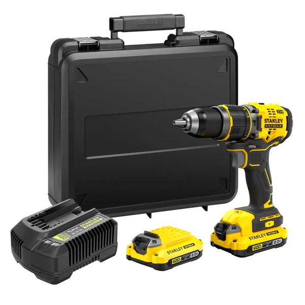 18V FATMAX cordless combi drill in case (STANLEY SFMCD721D2K-QW)