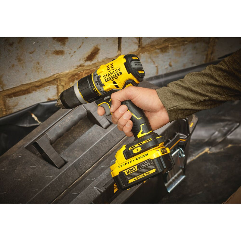 18V/2x4Ah cordless impact drill set in case (STANLEY SFMCD721M2K-QW) 