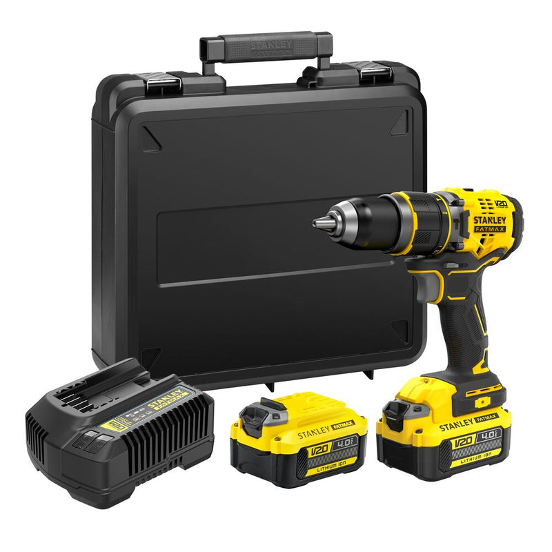 18V/2x4Ah Akku-Schlagbohrschrauber Set im Koffer (STANLEY SFMCD721M2K-QW)