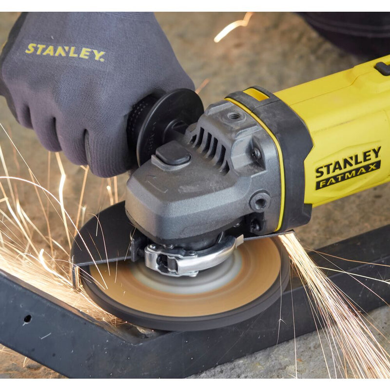 18V/2x4Ah Ø125mm FATMAX cordless angle grinder, case (STANLEY SFMCG400M2K-QW)