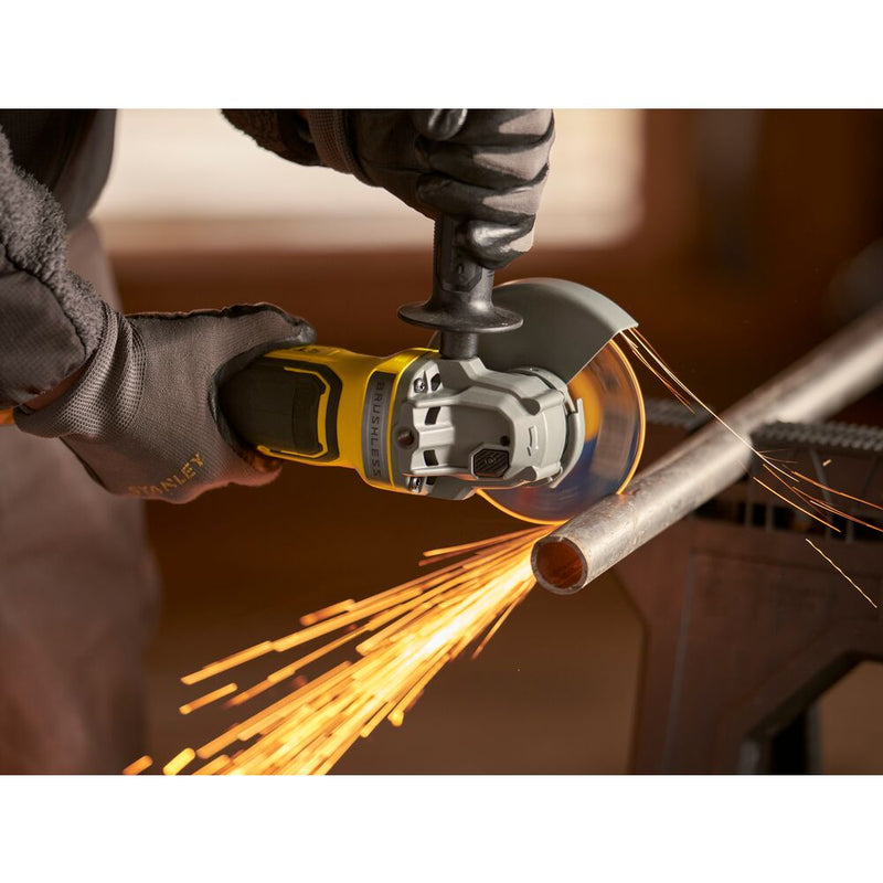 18V/2x2Ah FATMAX cordless angle grinder 125mm in case (STANLEY SFMCG700M2K-QW)