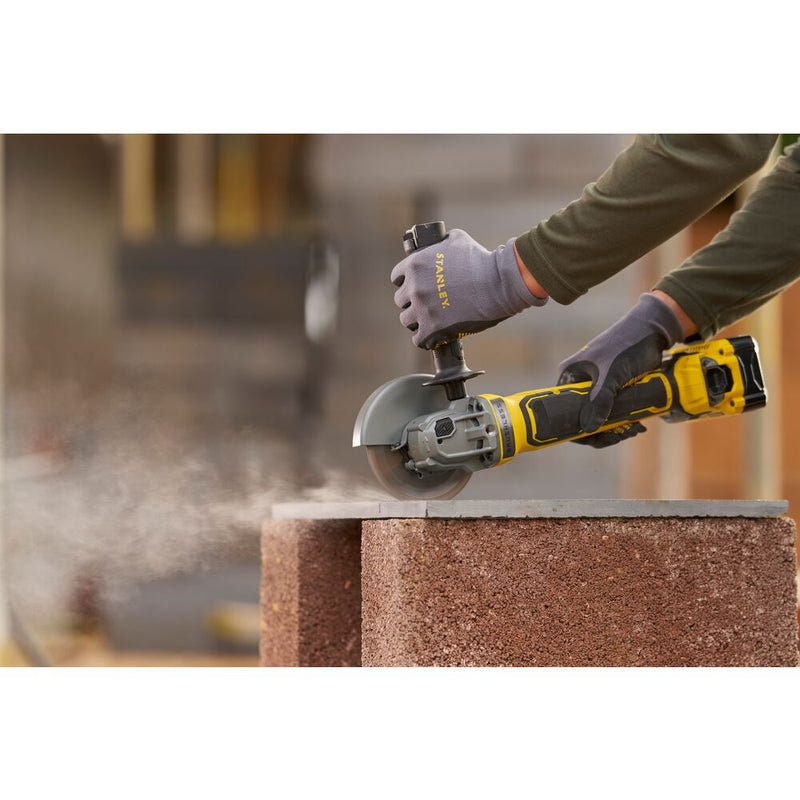 18V/2x2Ah FATMAX cordless angle grinder 125mm in case (STANLEY SFMCG700M2K-QW)