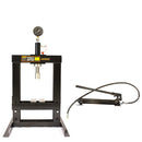 10T workshop press with built-in hand pump and pressure gauge (SP10)
