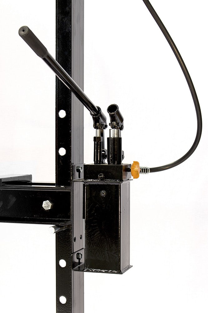 Pompe à main intégrée pour presse d'atelier 20T avec 2 entraînements et manomètre (SP20-2)