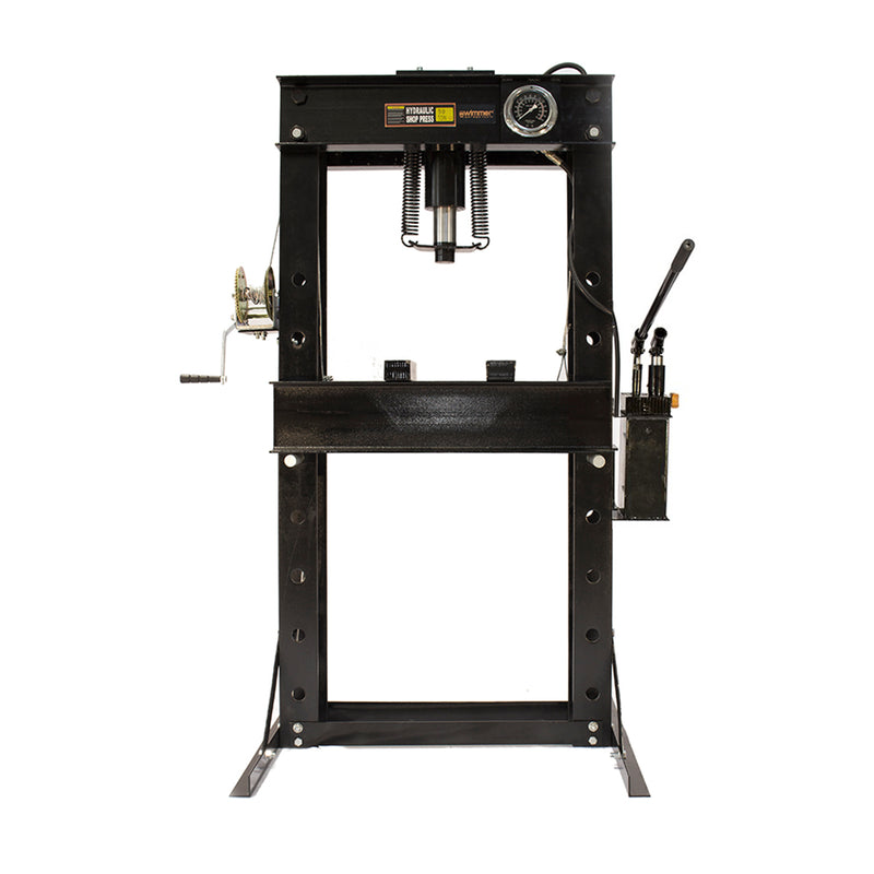 50T workshop press with external double hand pump and pressure gauge (SP50-1)