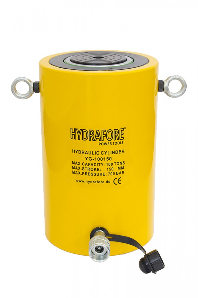 Single Acting Hydraulic Cylinder (100 Ton, 150mm) (YG-100150) 
