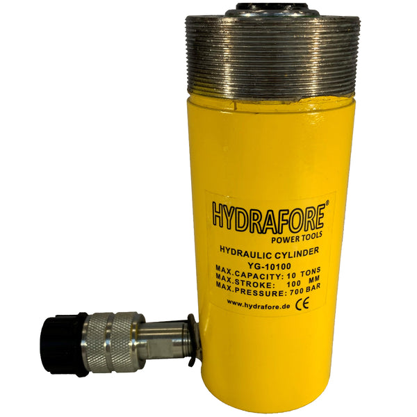 Single Acting Hydraulic Cylinder with Collar Thread (10Ton, 100mm) (YG-10100CT)