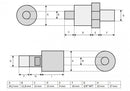 Collar Cylinder (10 Ton, 50mm) (YG-1050LS)