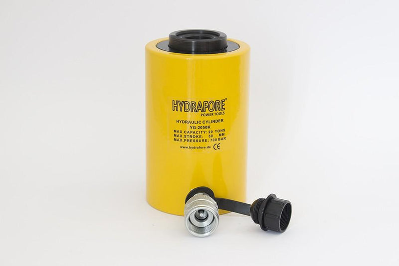 Cylindre creux (20T-50mm), Hyd. Pompe à main (700bar, 700cm3) (B-700+YG-2050K) 