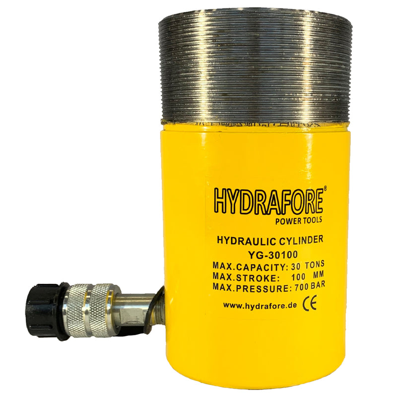 Single Acting Hydraulic Cylinder with Collar Thread (30 Ton, 100mm) (YG-30100CT)