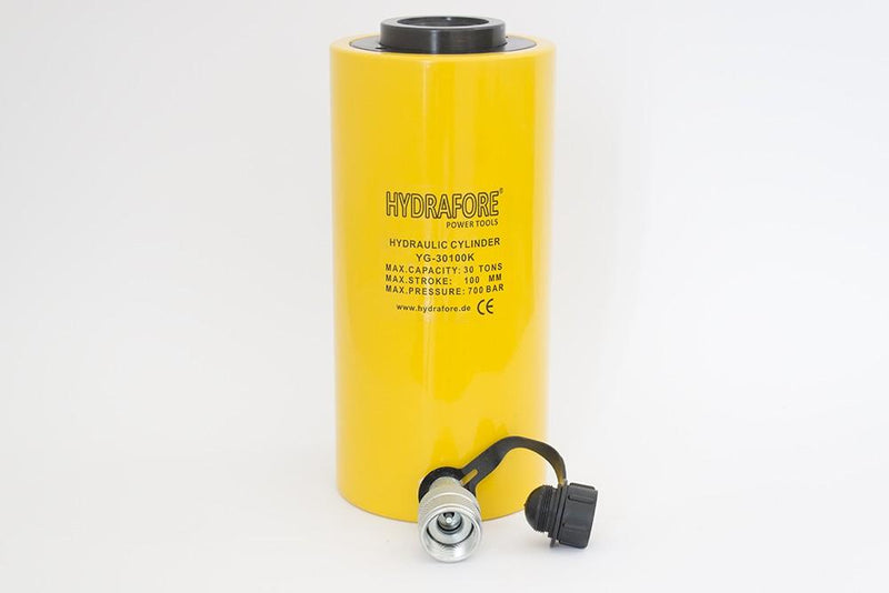 Hollow Cylinder (30Ton, 100mm) Air Operated Hydraulic Pump (700bar, 1600cm3) (B-70BQ+YG-30100K)