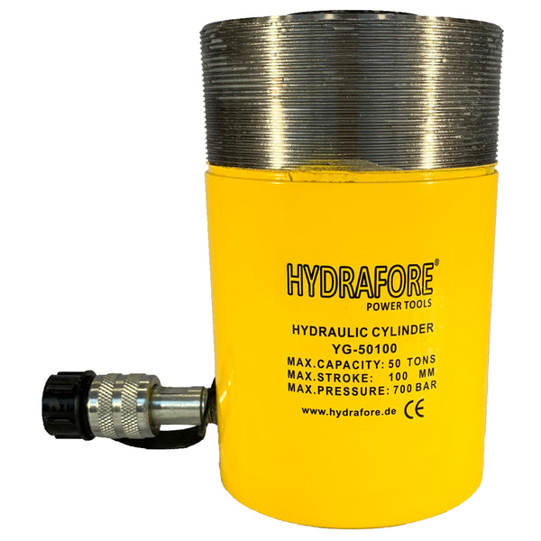 Single Acting Hydraulic Cylinder with Collar Thread (50Ton/100mm) (YG-50100CT)