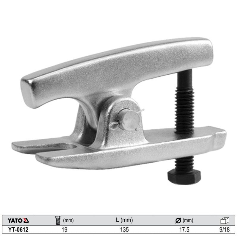 Extracteur de rotule et extracteur d'embout de biellette de direction 19x135x17,5mm (YATO YT-0612)