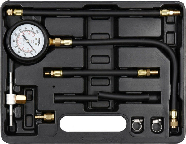 9pcs. Petrol/Oil Pressure Tester Injection System Fuel Pressure Tester 0-7Bar (YATO YT-73024)