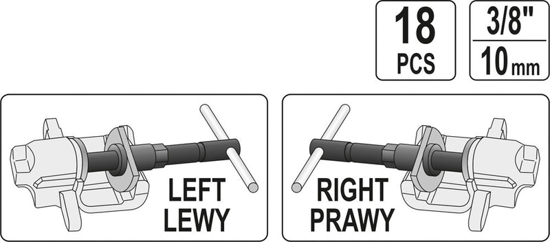 Brake piston reset set for various car brands brake caliper (YATO YT-0682)