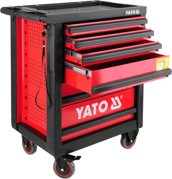 Chariot d'atelier YATO, 6 tiroirs, 450kg, VIDE (YT-0902)