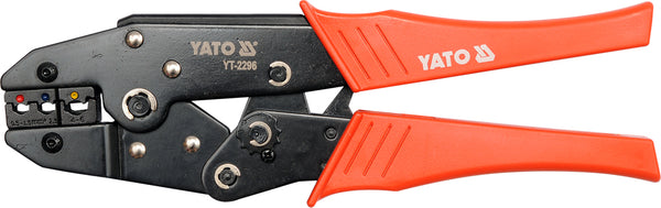 Ratchet cable lug pliers, crimping pliers 230mm, 0.5-6.0mm2 (YATO YT-2296)