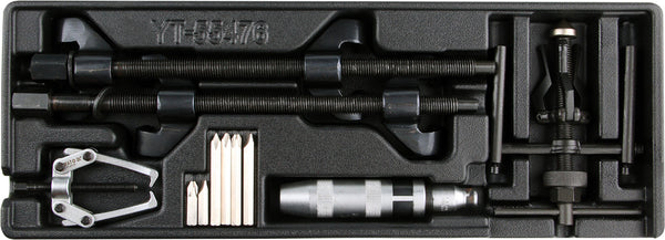 Module d'outils, extracteur 10 pièces. 19x52,5x4cm (YATO YT-55476)